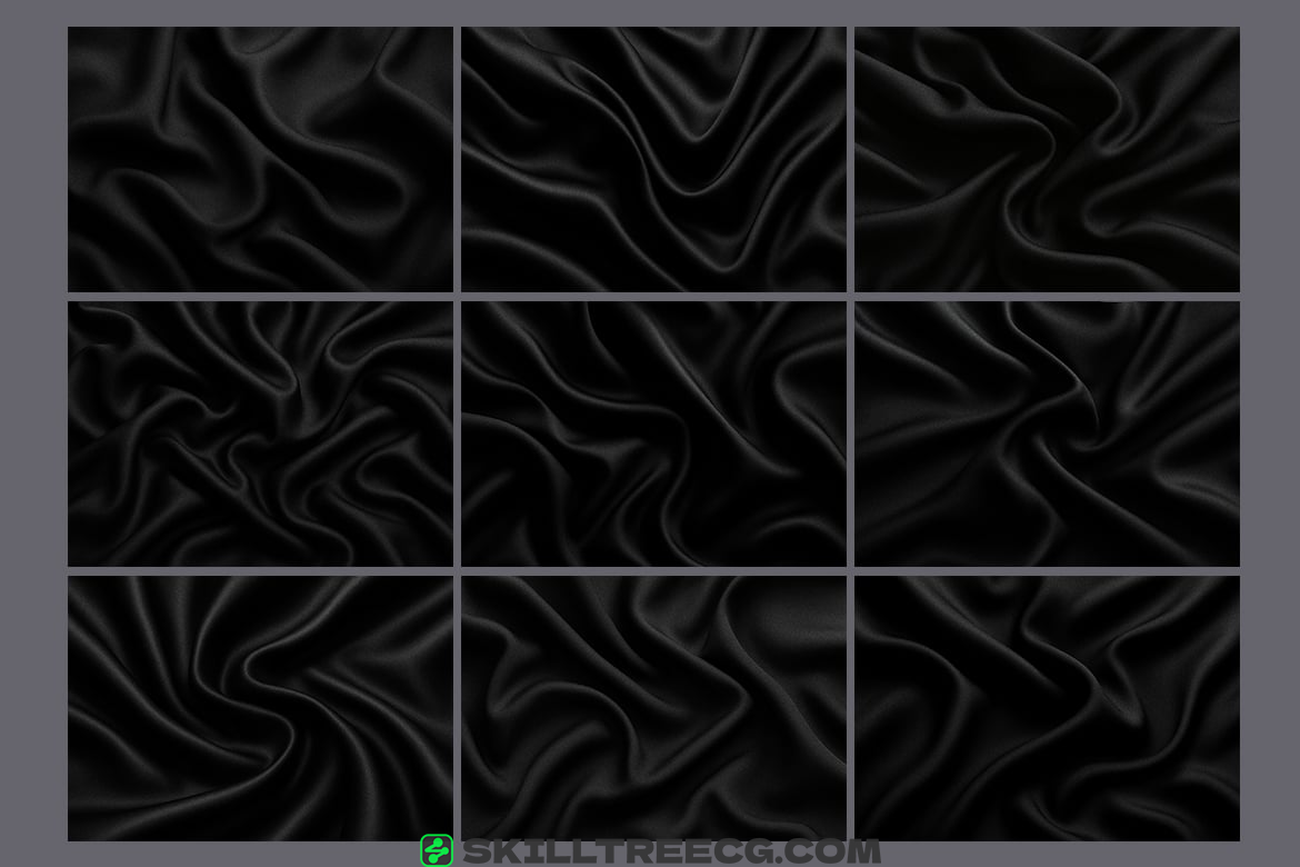图片[2]-Black Silk Backgrounds with Elegant Satin Texture（212978）-技能树